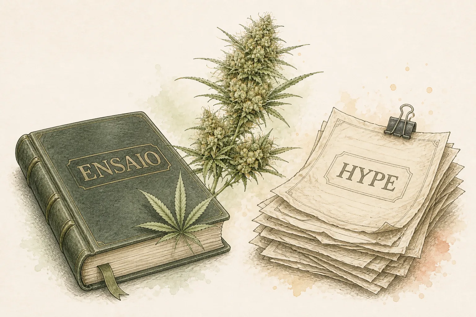 Epilepsia grave: o piso mais firme da evidência Prancha com eletroencefalograma esquemático e frasco rotulado CBD PURIFICADO, sem tipografia de manchete.